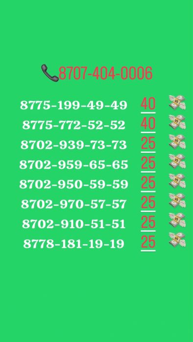 Vip красивая номера новый