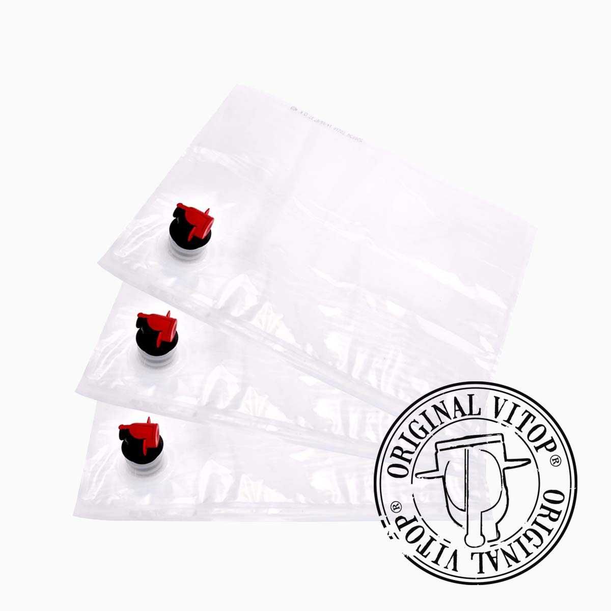 Pungi Bag-in-Box 3l metalizate sau transparente - DOP VITOP ORIGINAL