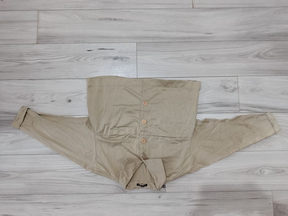 Jacheta Trench scurt bolero crem nou oversize Sonja Marohn mărimea M
