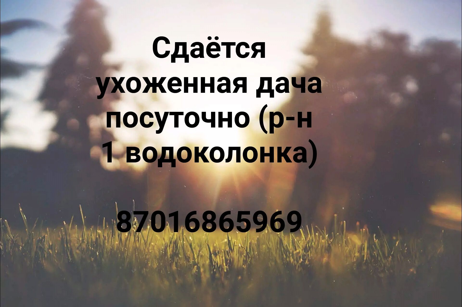 Сдаётся  дача (TourFest 10 -15 минут пешком) посуточно