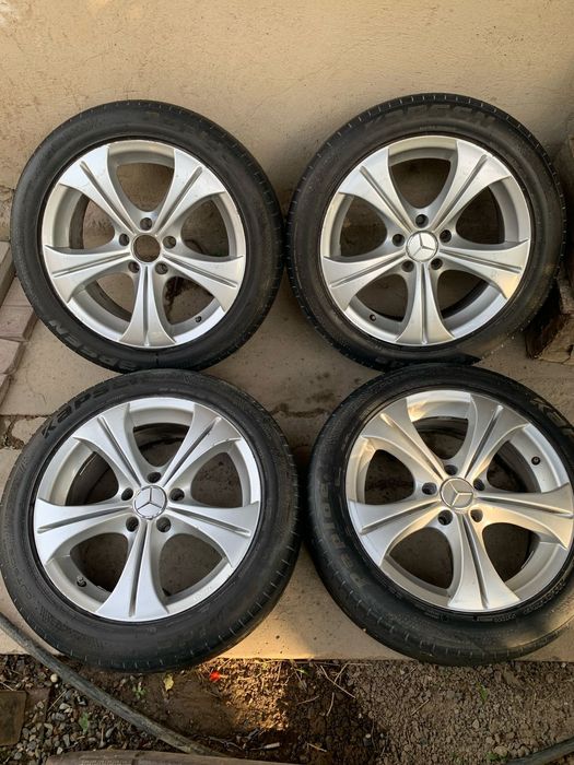 Диски оригинал  от Мерседеса р17 с шинами в комплекте обмен есть