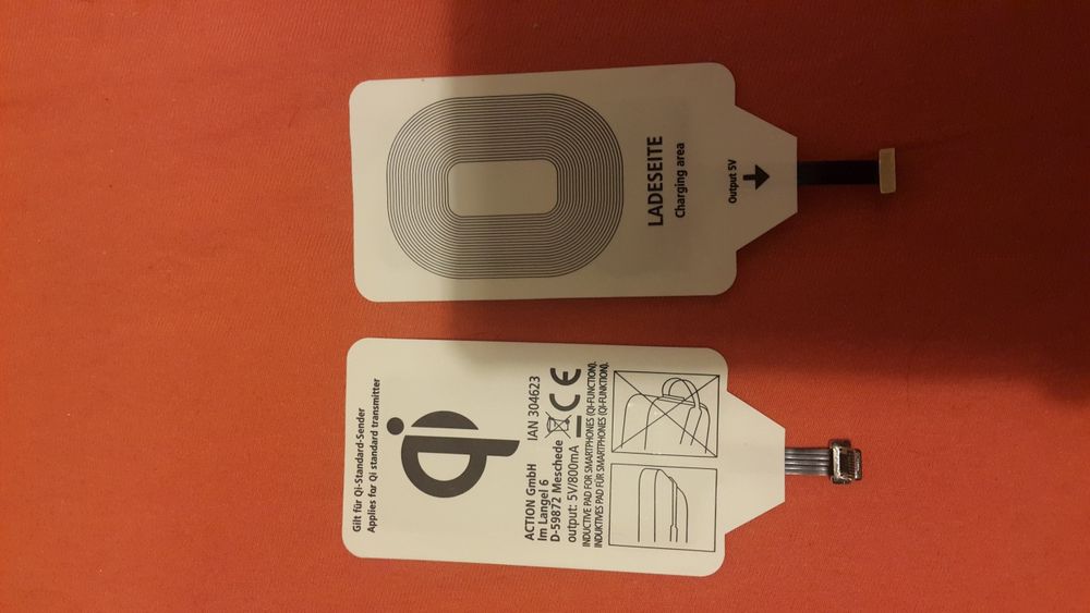 20 de lei - pad inductie incarcare wireless iphone sau micro usb