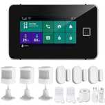 Sistem de alarma wireless IARMAC cu Amprenta,aplicatie Tuya Smart Life