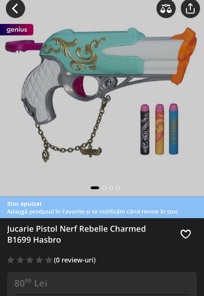 Pistol Nerf Rebelle