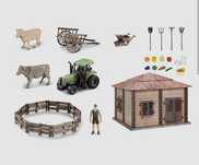 детски к-т за игра - ферма с трактор и животни  - THE FARM WORLD