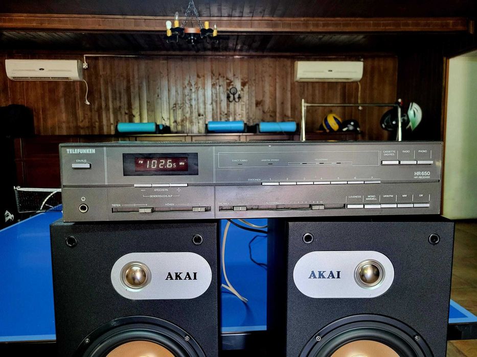 Amplificator Statie TELEFUNKEN HR650 + Boxe AKAI SS008A-2011D 200W