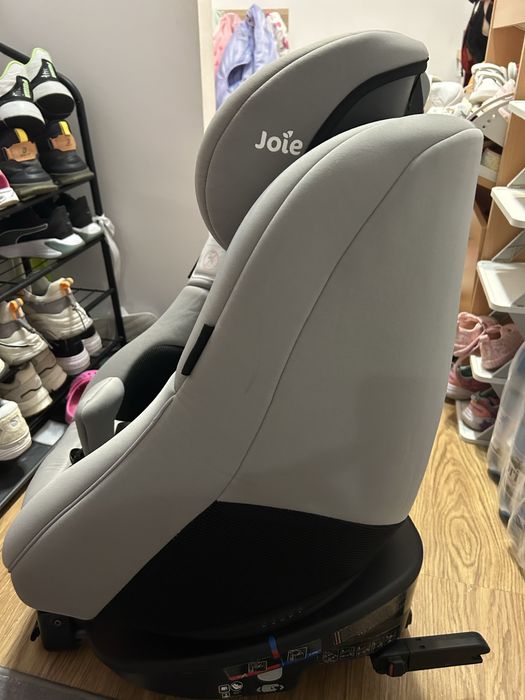 Scaun auto ISOFIX Joie Spin 360° Gray Flannel, rotativ, 0-18 kg, Gri