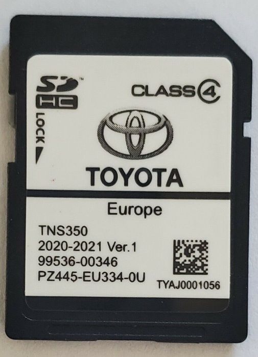 2021гд Ver.2 Toyota Навигационна SD card TNS350 Europe Сд Карта Тойота