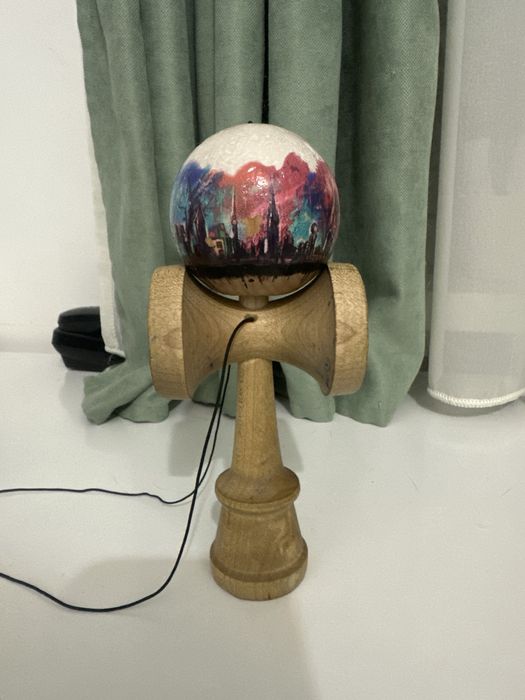 Kendama Josk Kim broken shape sticky clear