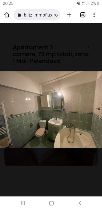 Vând  apartament cu 3 camere,decomandat ,zona 1Mai