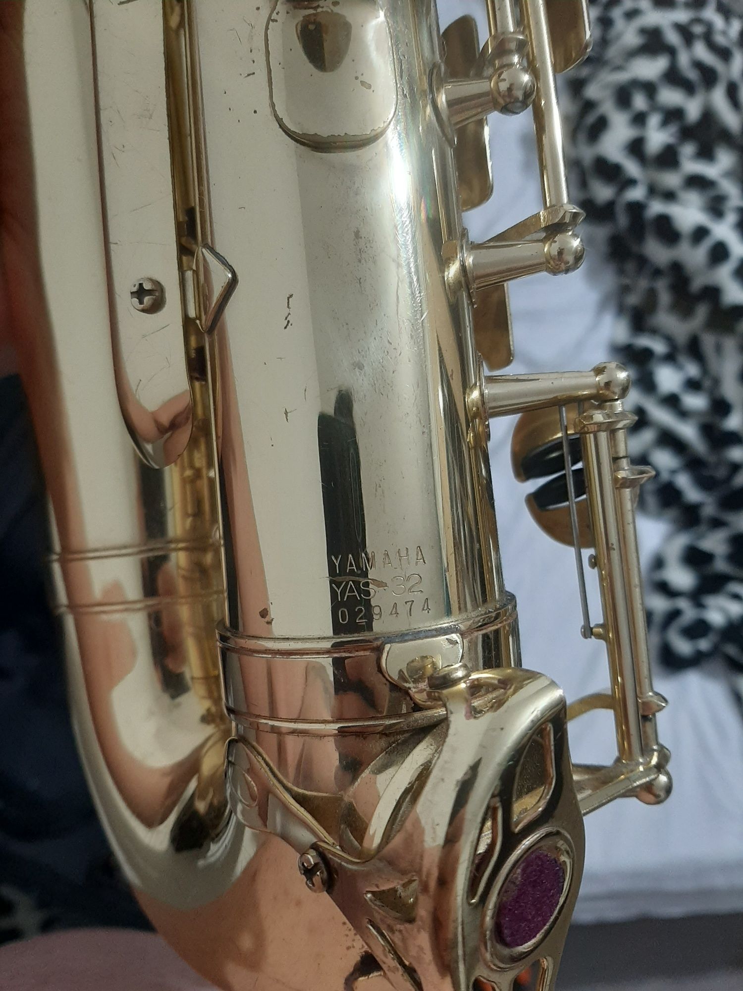 Yamaha yas 32 purple logo japan saxofon