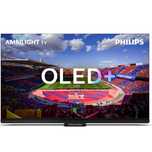 Televizor Philips AMBILIGHT tv OLED 55OLED908, 139 cm, Google TV, 4K