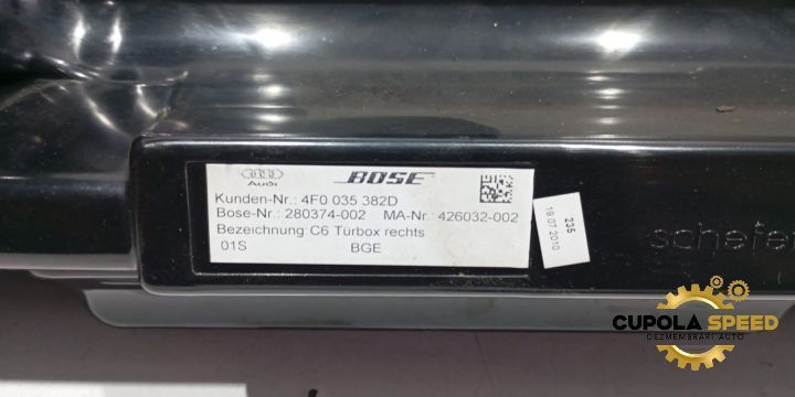 Subwoofer usa dreapta fata BOSE 4F0035382D Audi A6 4F/C6 [2004 - 2008