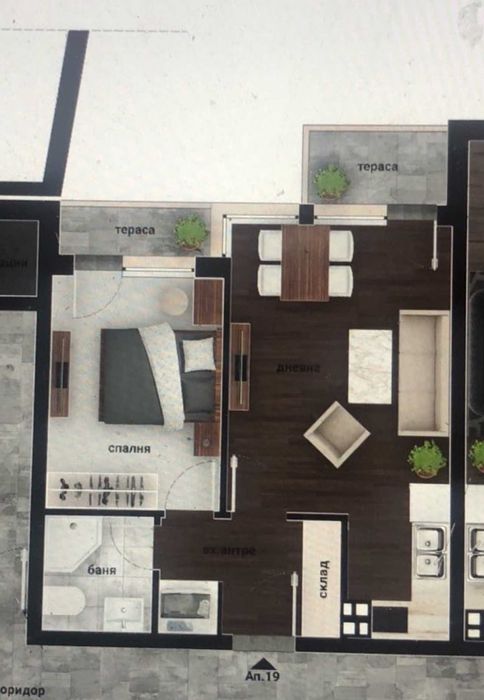 Продава се Двустаен апартамент в Пловдив, Южен - 64 кв.м за 1297 €/кв.м - Снимка #10