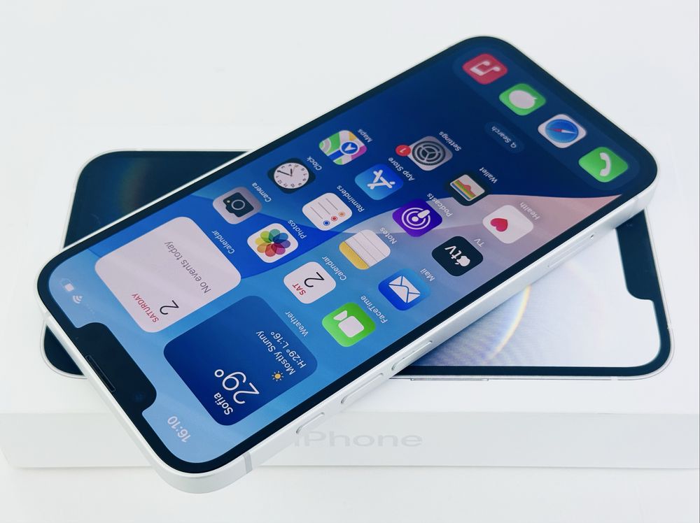 Apple iPhone 16e 128GB White 100% Battery! Гаранция!