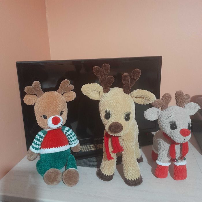 Плетени плюшени играчки 3 за 100лв.