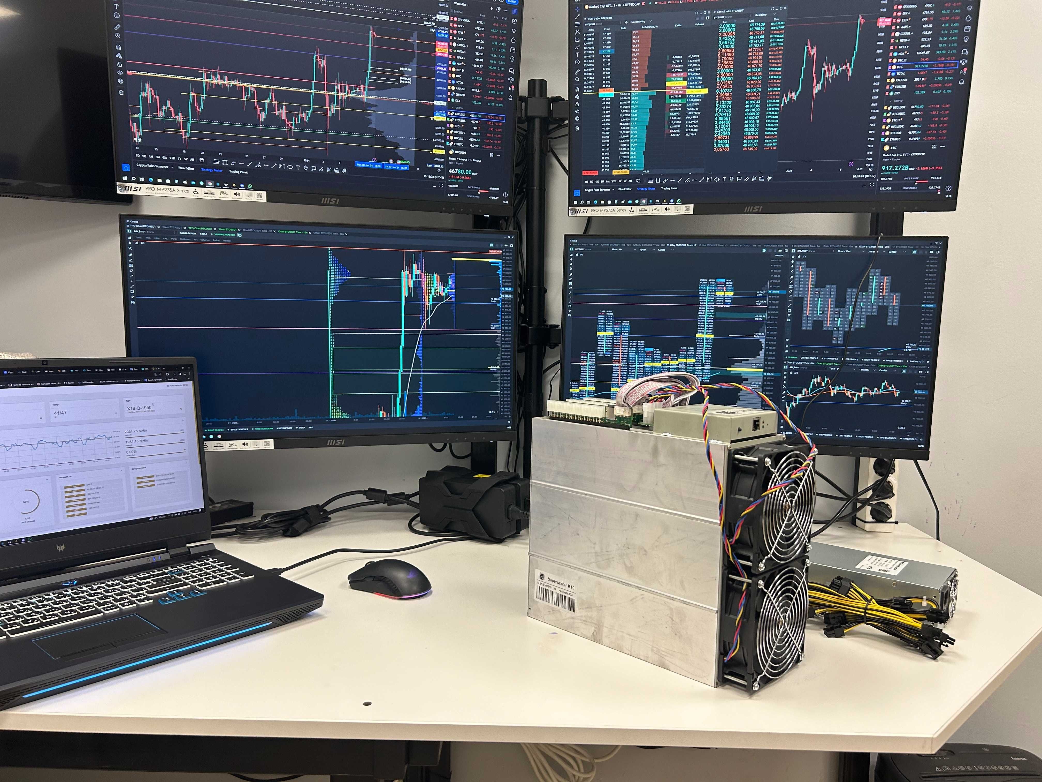 Наличен SuperScalar K10 FPGA Asic Майнер