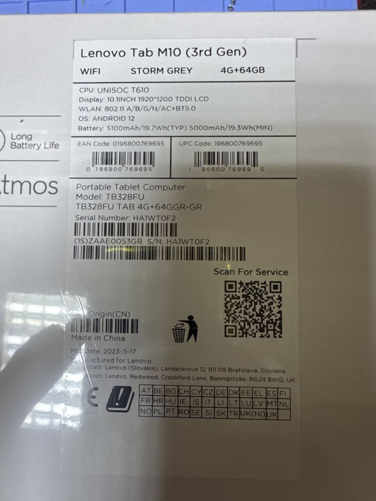 tableta lenovo m10