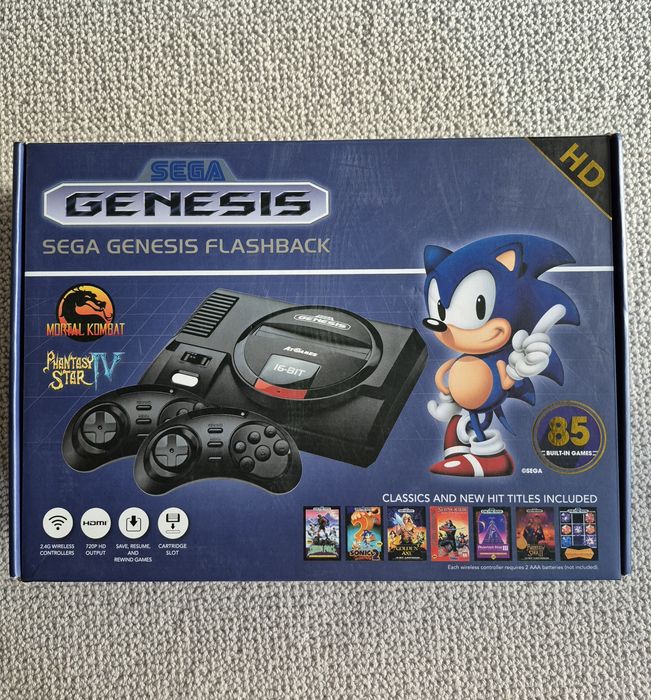 Consolă Sega Genesis Flashback HD – 85 jocuri incluse, stare excelentă