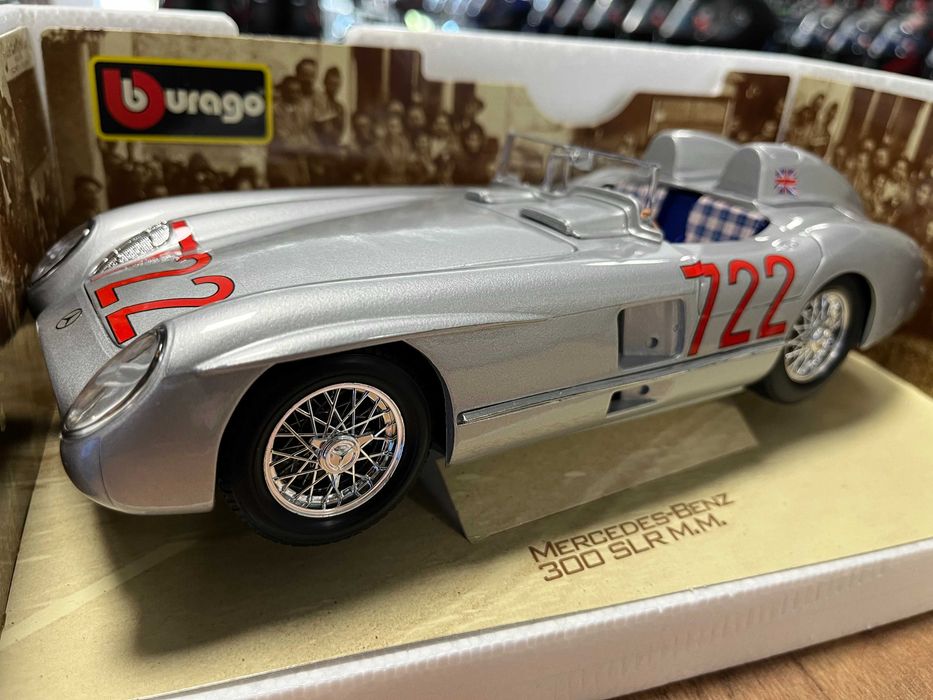 BBURAGO метален колекционерски модел количка MERCEDES-BENZ 300 SLR