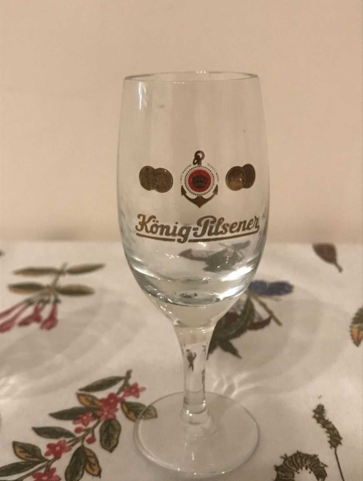 Set pahare lichior Konig-Pilsener vintage | Noi, cu picior