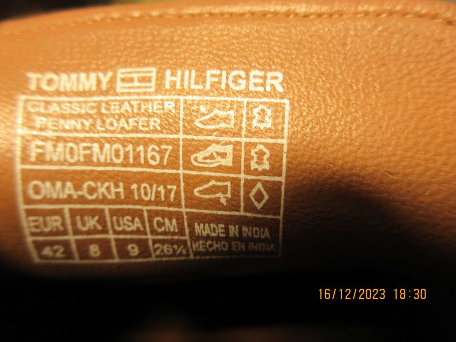 Mocasini Loafer Pantofi Tommy Hilfiger 41 / 26,5 cm.