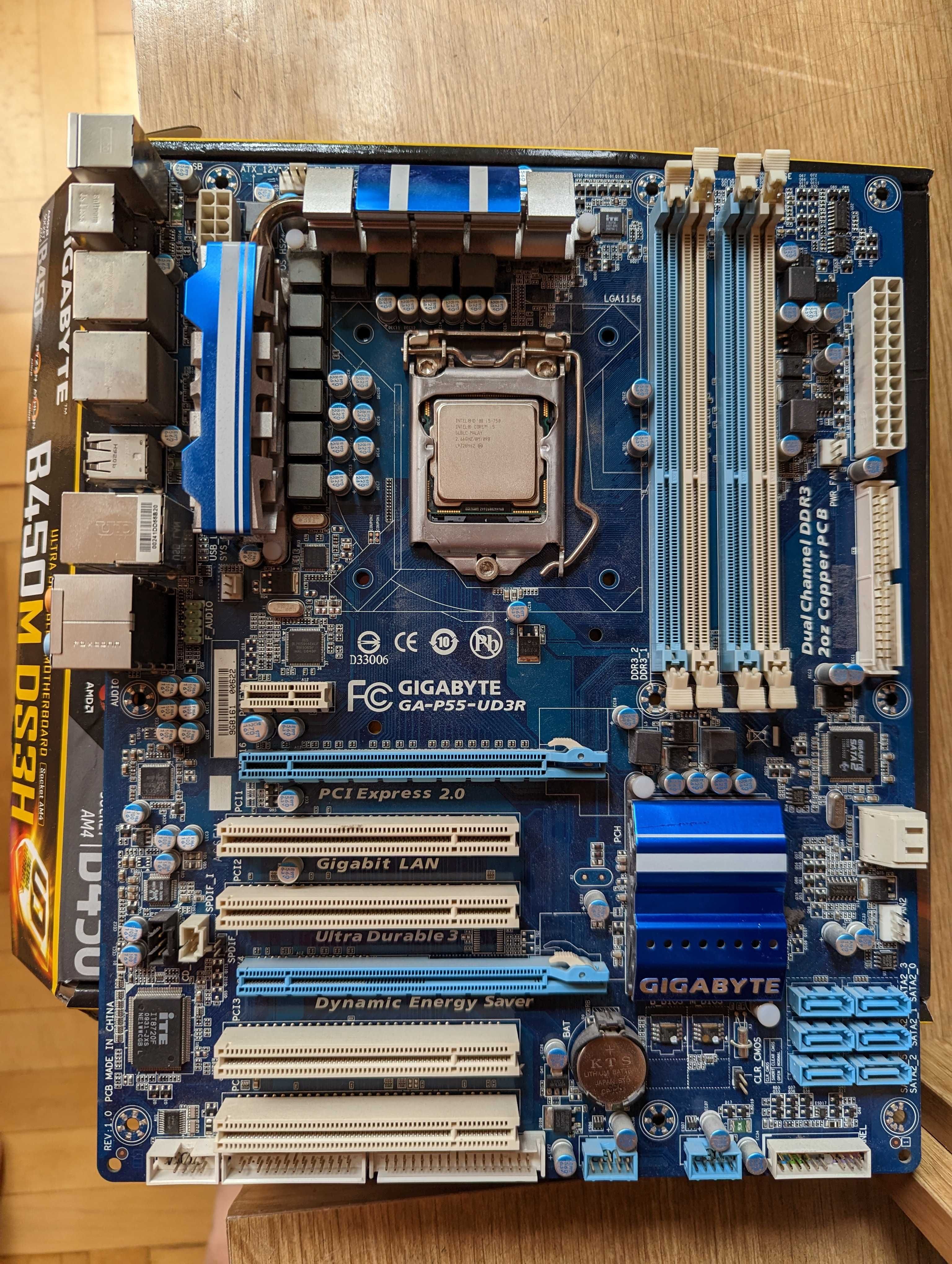 Intel i5 750 + Gigabyte GA-P55-UD3R