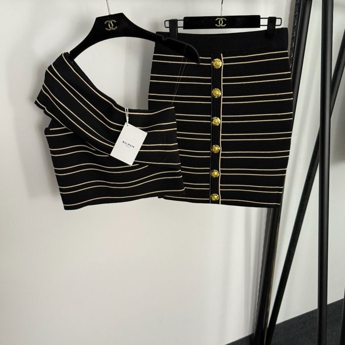 Balmain set потник и пола различни цветове