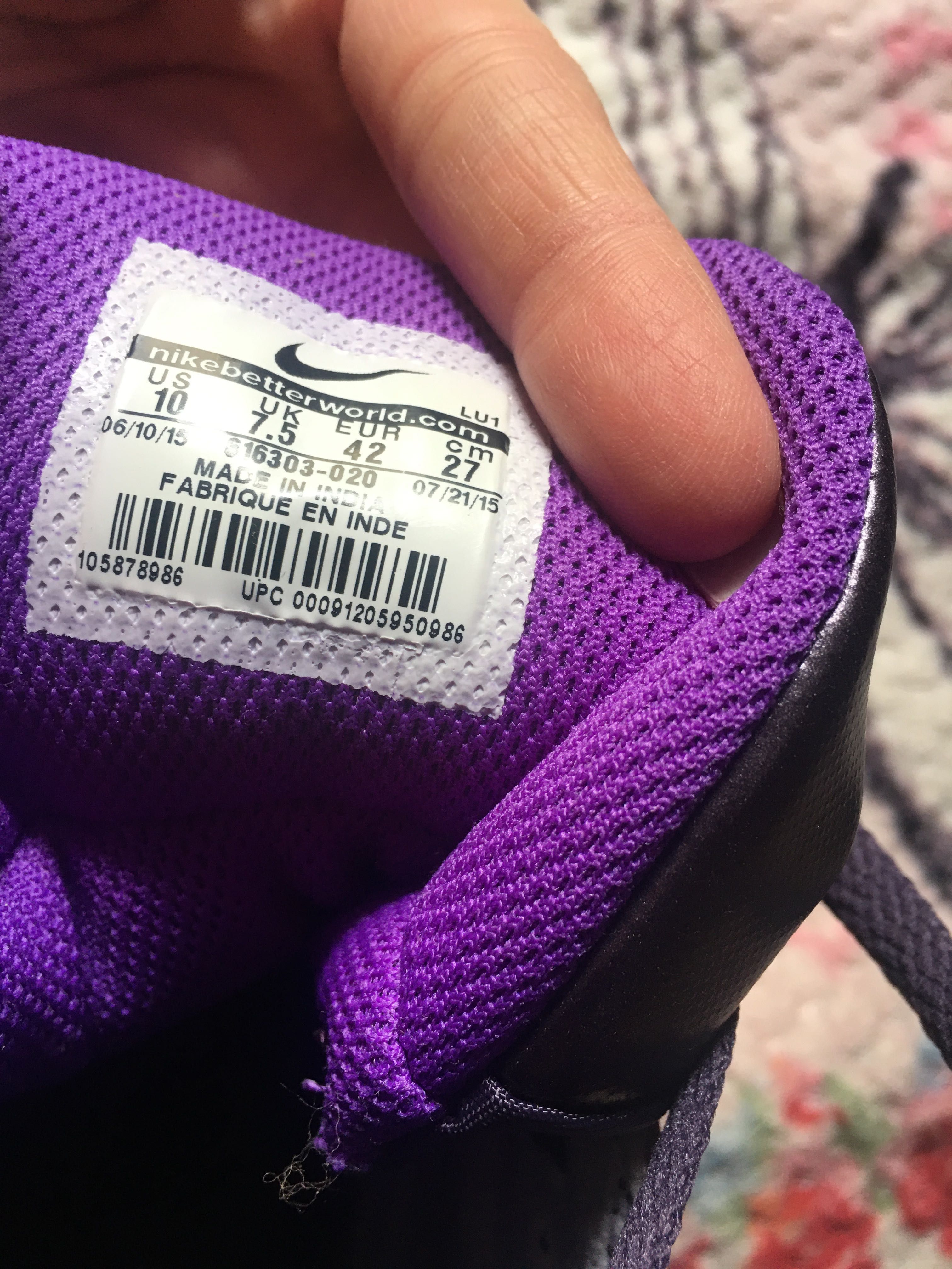 Лилави оригинални кецове Найк/Nike