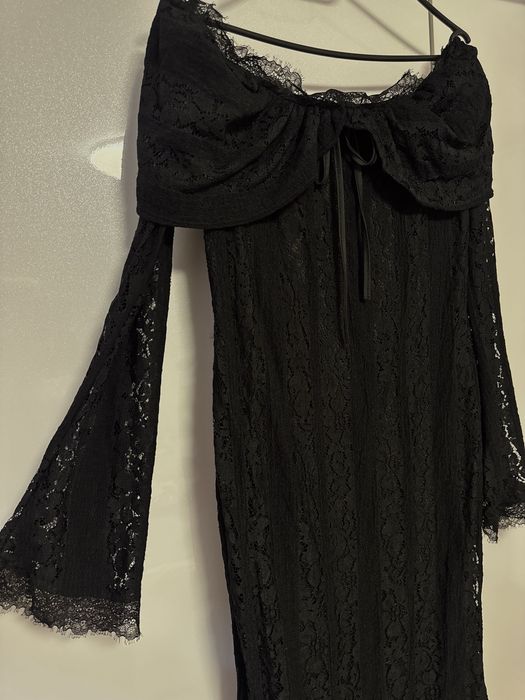 Rochie lungă neagră, elegantă, tip sirenă