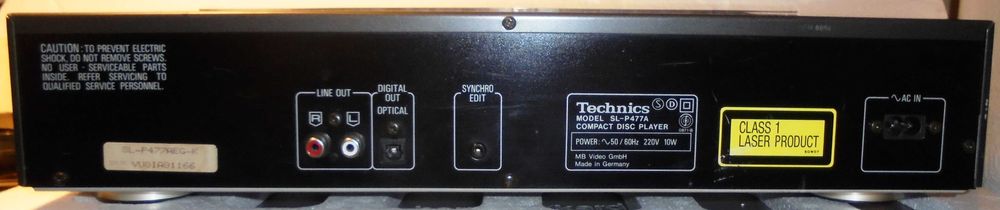 Vand  un CD player Technics SL-P477A