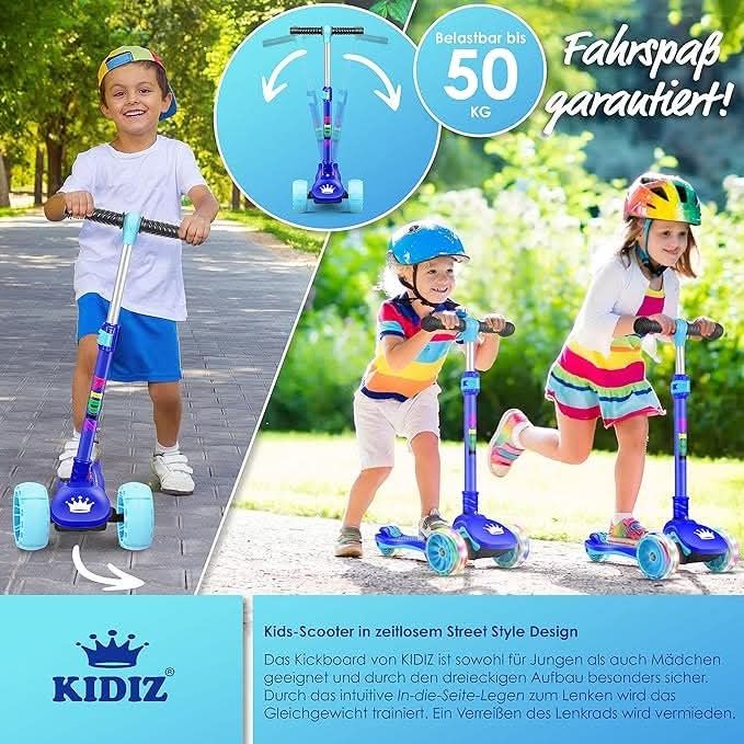 Детски скутер KIDIZ® X-Pro2 с PU LED светещи колела