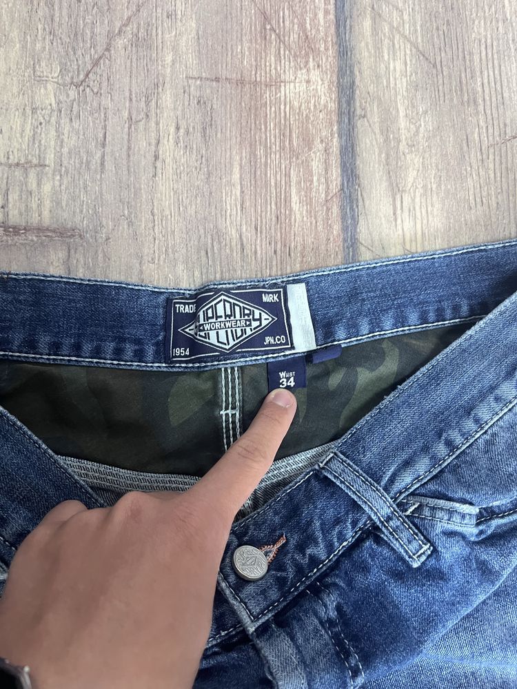 Jorts carpenter superdry woker , pantaloni scurti denim