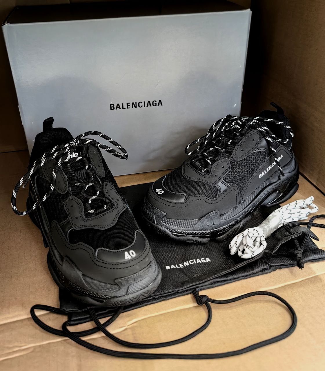 Кецове Balenciaga Triple S обувки маратонки