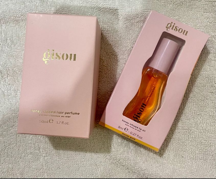 Gisou hair perfume, lip oil. Gisou масло для губ, парфюм для волос