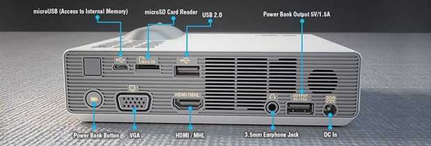 Cinema ultra-portabil proiector Asus P3B, WiFi