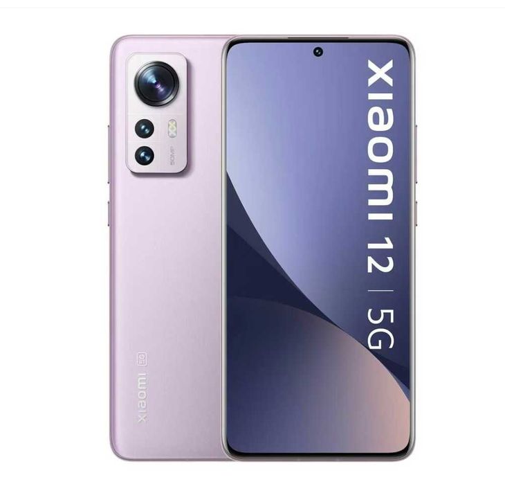 Telefon mobil Xiaomi 12, Dual SIM, 256GB, 8GB RAM, 5G, Purple