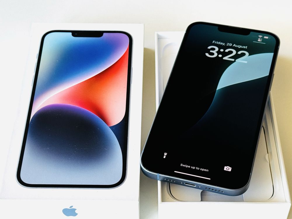 НОВ! Iphone 14 Plus 128GB Blue 100% Батерия! Гаранция 6 месеца