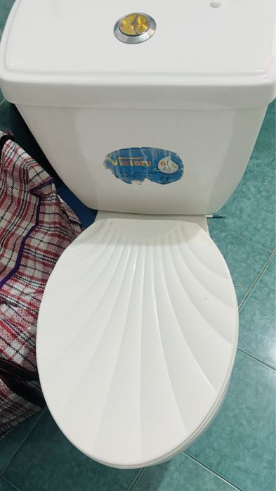 Унитаз в хорошем состояние, крышка новая