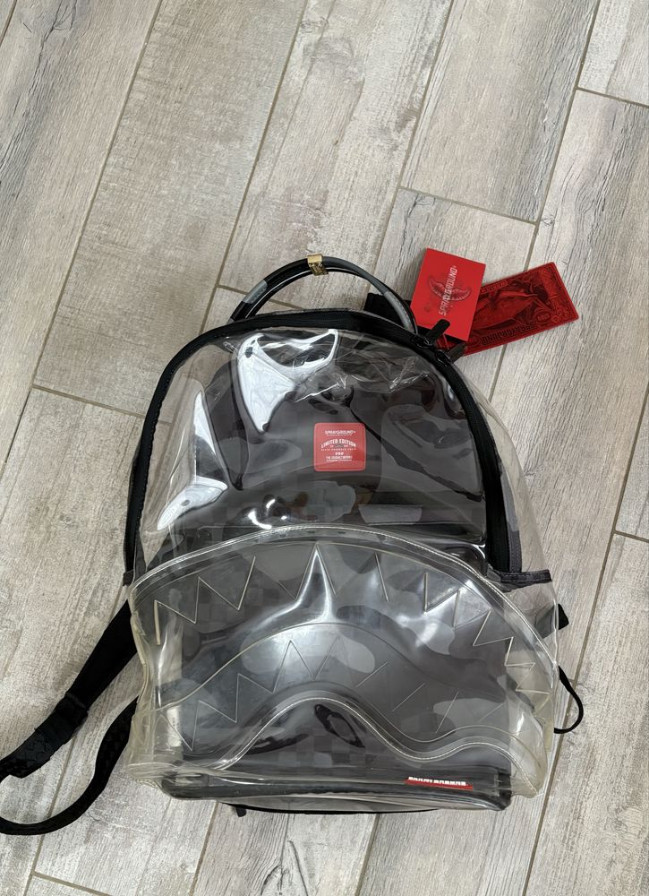 Vand ghiozdan sprayground limited edition model clear and waterproof