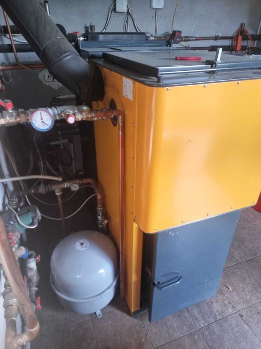 Centrala termica 42 KW pe tocatura de lemn rumegus peleti