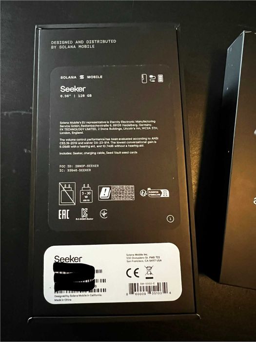 Solana Seeker - NEACTIVAT, Sigilat, Accesorii - Telefon Crypto Nou