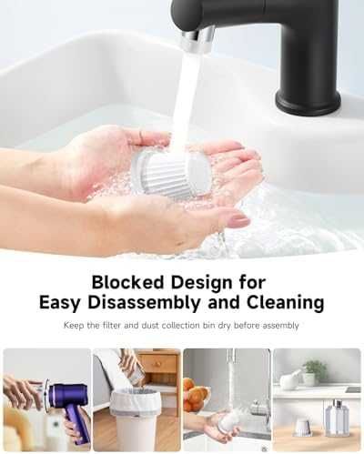 Мини безжична прахосмукачка 15000 Pa за кола дом косми домашни любимци