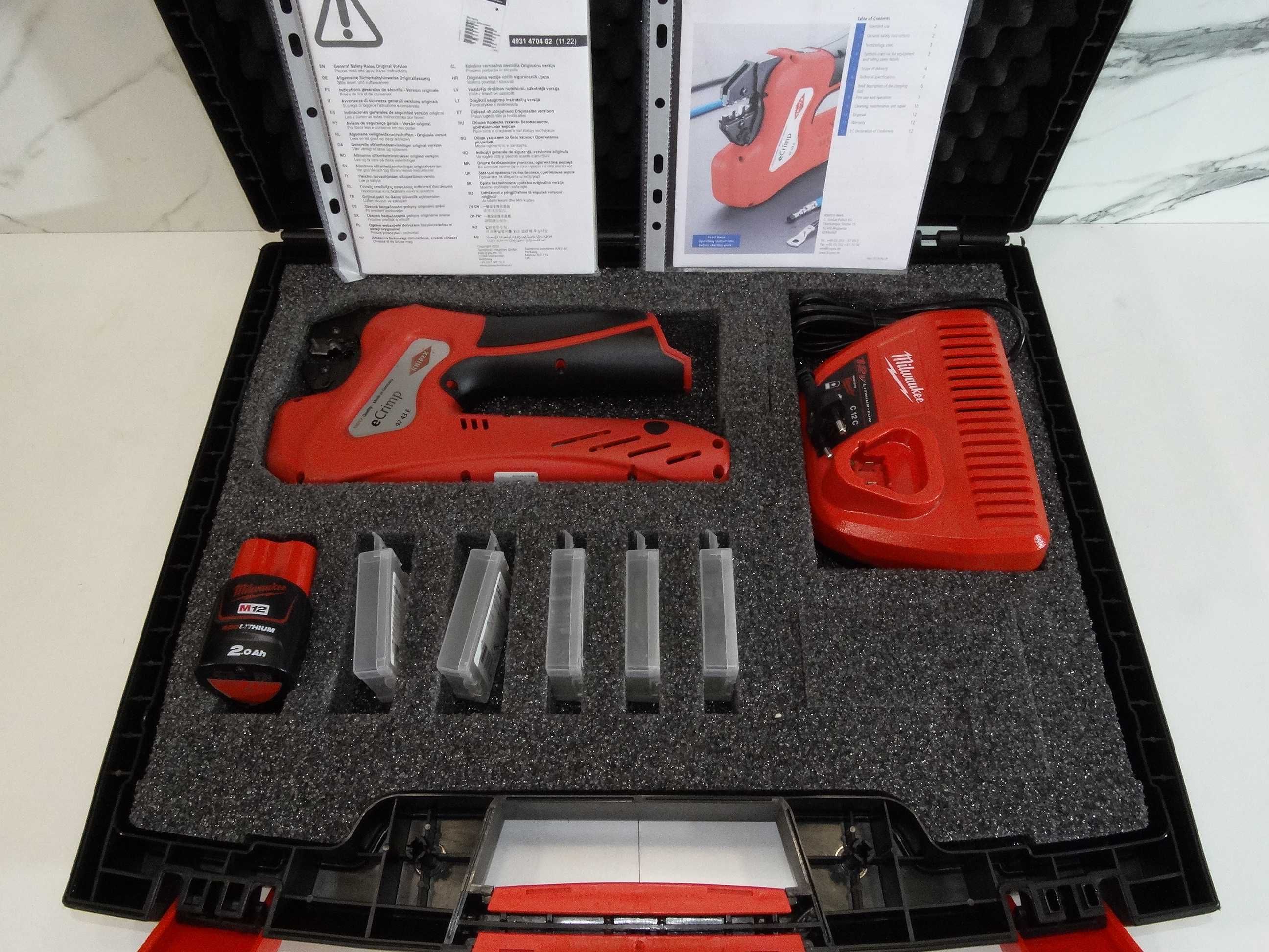 Промо - 2023 - KNIPEX 97 43 E - ЕCrimp - Кримпващи клещи