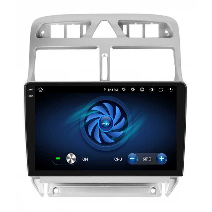Navigatie Dedicata Android Peugeot 307 (2000-2013), Bluetooth, Carplay