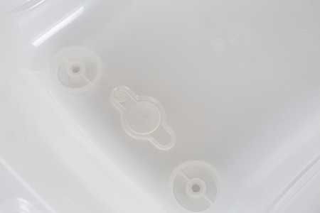 Cadita bebe anatomica, dop de scurgere, Frosted 79x50x30 cm, Childhome