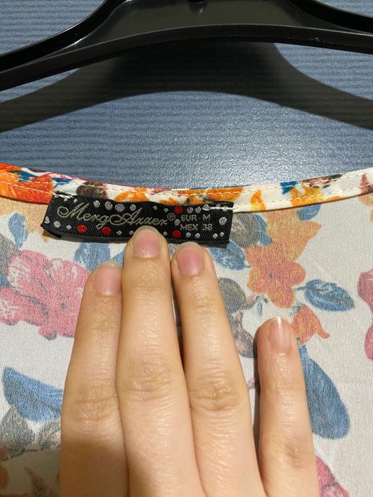 Kimono/ Caftan pentru plaja floral cu franjuri mărime M
