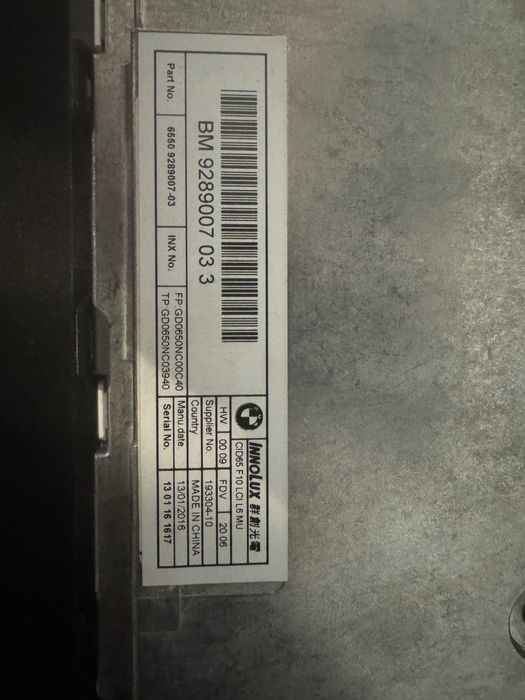 Vand navigatie mica originala bmw f10