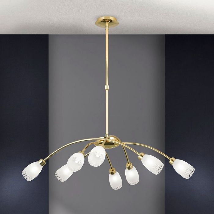 Луксозен полюлей с два аплика лампи G9