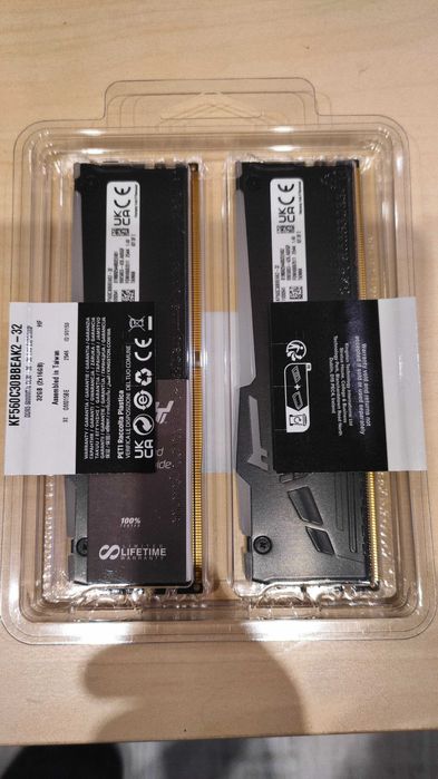 RAM памет KF560C30BBEAK2-32, 32 GB DDR5 6000 Mhz, CL30, RGB